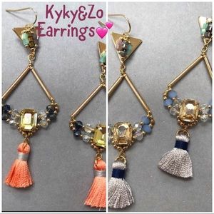 Kyky&Zo Mixed Media Earrings, NWT